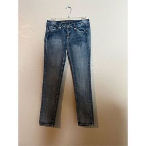 Blue Asphalt skinny low rise jeans - size 5